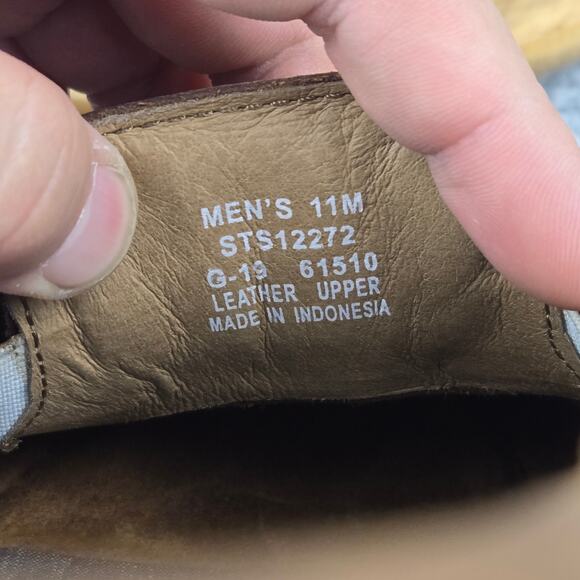 Sperry Top Sider Mens 11M Authentic Original 2-Eye Brown Leather Daily Boat Shoe - Picture 12 of 12